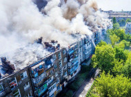 Масштабный пожар в Новой Каховке: появились новые фото и видео с места ЧП