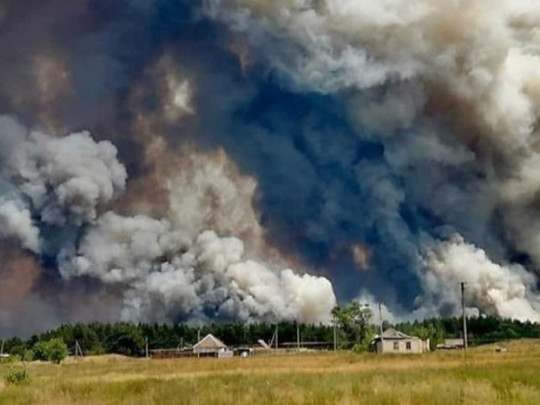 Пожары на Луганщине