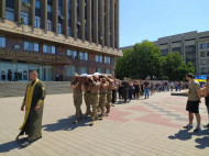 В Запорожье прощаются с бойцом «Азова», который умер после зверского избиения (фото, видео)