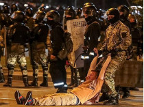 Разгон акции протеста в Минске