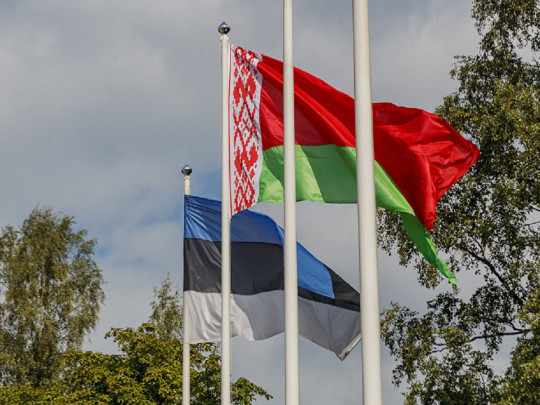 Флаги Эстонии и Беларуси