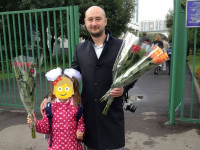 Аркадий Бабченко с дочерью