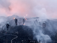 пожар на свалке в Полтаве