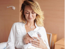 Анна Саливанчук с новорожденным сыном