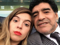 Диего Марадона с дочерью Дальмой