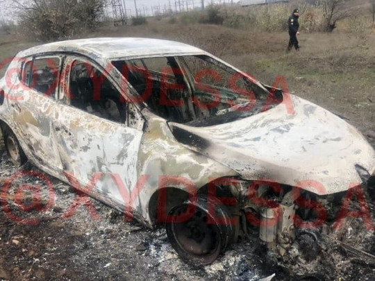 Машина сожжена