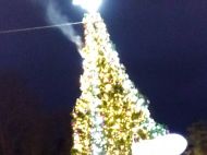 Не выдержала напряжения: на львовском курорте задымилась новогодняя елка
