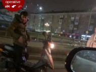 Пьяный скутерист устроил киевским копам настоящее шоу