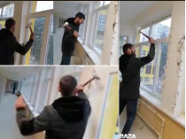 В Крыму рабочие разгромили отремонтированное здание школы после того, как им не заплатили за работу