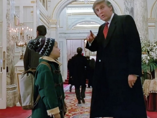 Кадр с Трампом из фильма «Один дома 2»