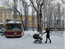 снежная погода в Киеве