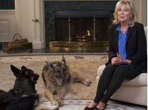 Джилл Байден с собаками