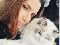 Оксана Марченко с котом