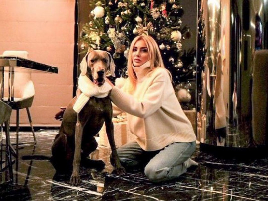 Оксана Гайсинская с собакой