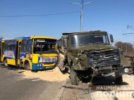 У&nbsp;Луцьку вантажівка таранила маршрутку: багато постраждалих