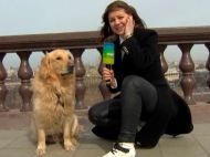 &laquo;Кому потрібен сніг з&nbsp;дощем?&raquo; Собака в&nbsp;прямому ефірі відібрала мікрофон у&nbsp;ведучої