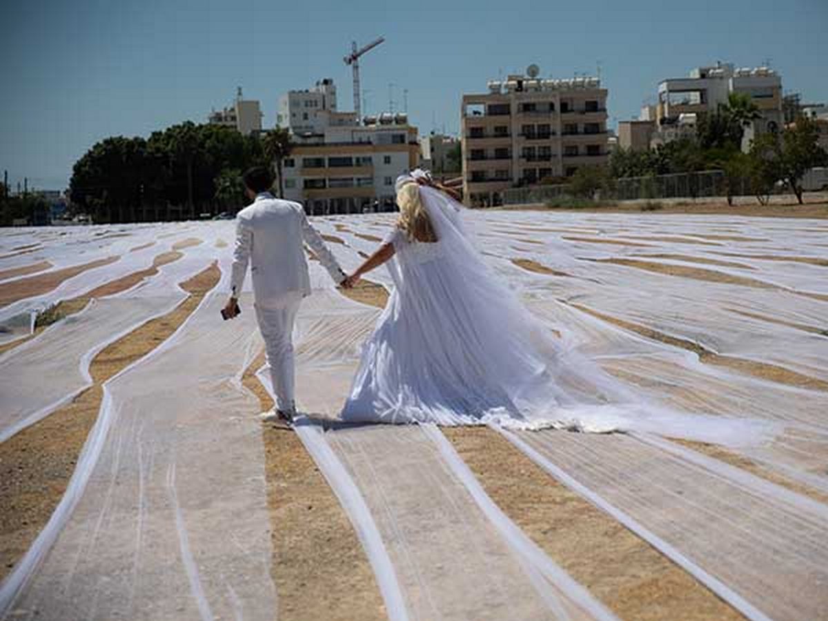 самая длинная фата невесты в мире фото