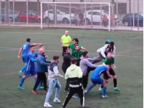 Бійка футболістів і уболівальників в Іспанії