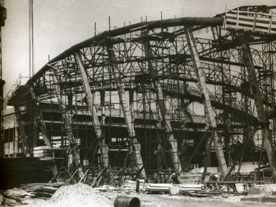 Будівництво аеровокзалу в Борисполі. 1960-і
