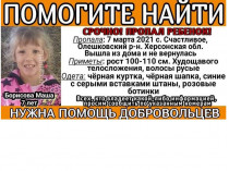 Объявление о розыске Маши Борисовой