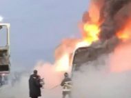 Под Львовом горел автобус с&nbsp;пассажирами, возвращавшимися из&nbsp;Польши