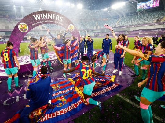 Победитель женской Лиги чемпионов Барселона