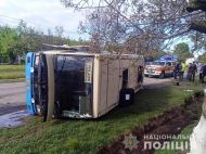У&nbsp;Рівненській області перекинувся автобус з&nbsp;20 пасажирами