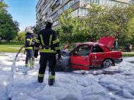 В&nbsp;Киеве во&nbsp;время движения загорелся автомобиль