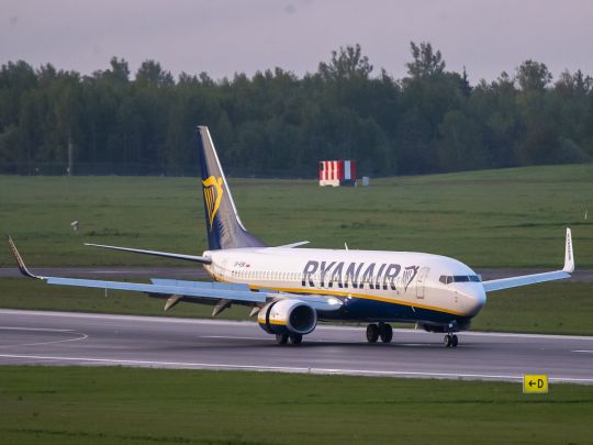 Літак Ryanair у Мінську