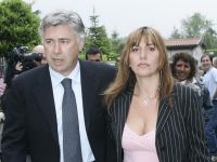 Карло Анчелотти с экс-женой Луизой Гибеллини