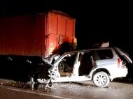 Subaru зіткнувся з&nbsp;вантажівкою MAN: на&nbsp;трасі під Одесою загинув поліцейський