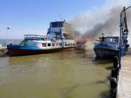 На&nbsp;Одещині під час пожежі на&nbsp;прогулянковому катері постраждала людина