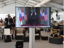 Джо Байден и Владимир Путин в Женеве
