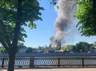 Вибухи в&nbsp;центрі Москви: на&nbsp;набережній горить склад піротехніки