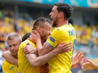 Радость футболистов сборной Украины