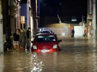 Затопленная улица в Бельгии