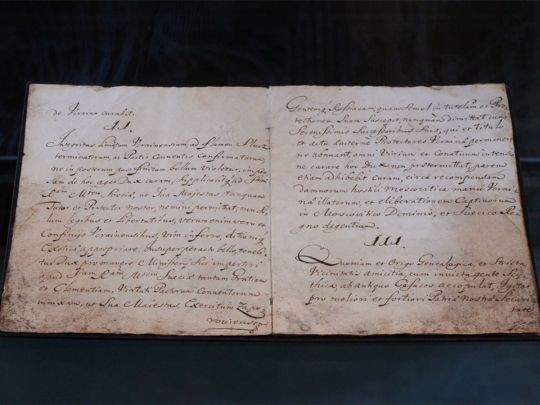 Оригинал Конституции Орлика представили в Софии Киевской: фоторепортаж
