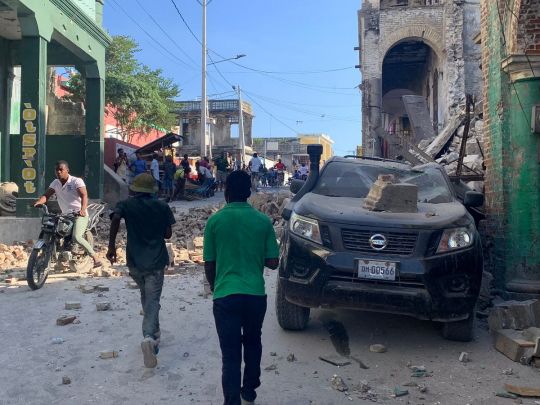 Руйнування в результаті землетрусу на Гаїті