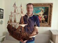 При створенні моделей старовинних вітрильників мені допомагає лікар-дантист: киянин Дмитро Портной перетворив хобі на&nbsp;бізнес