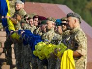 У&nbsp;Києві відбулася урочиста церемонія підняття Державного прапора України