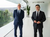 Зеленський в&nbsp;США зустрівся з&nbsp;Тімом Куком