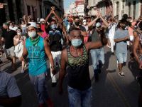 Уличная демонстрация в Гаване