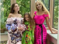 Полякова с дочками