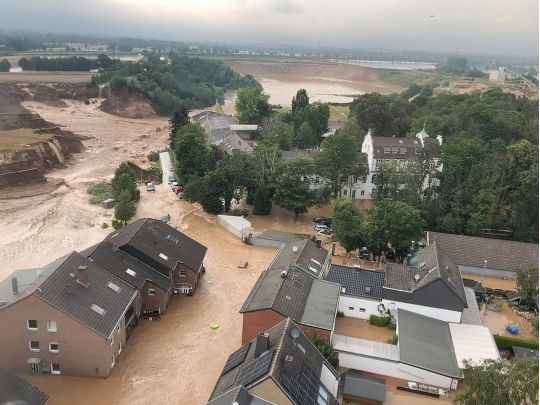 Затопленный город в Германии