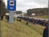 Мігранти на кордоні Польщі