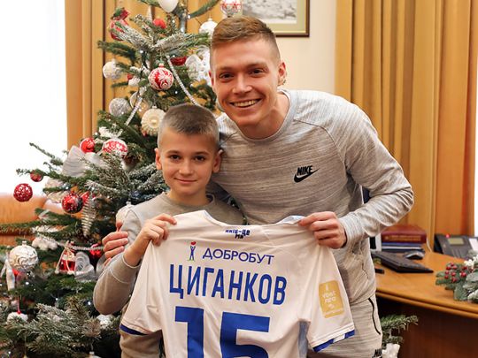 Виктор Цыганкова с 9-летним Даниилом
