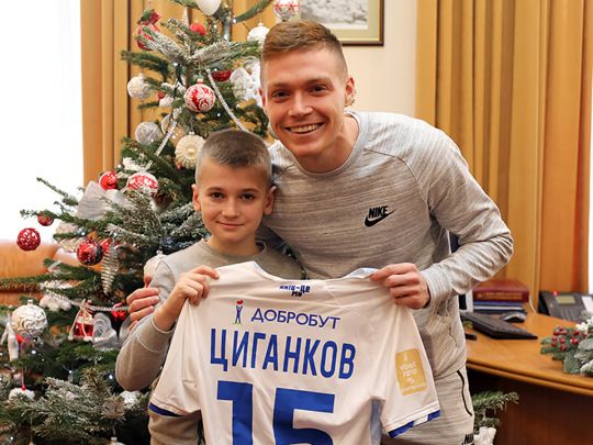 Віктор Циганкова з 9-річним Данилом