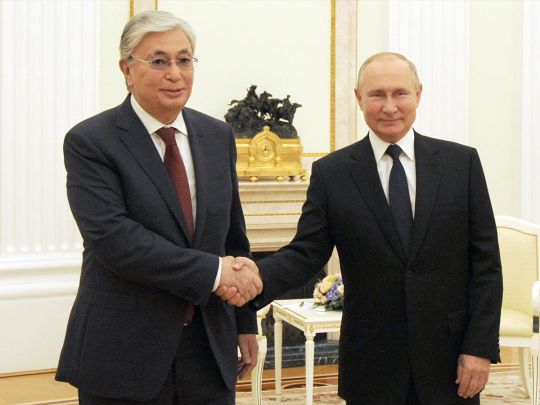 Путін та Токаєв