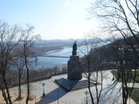 Вид на лівий берег Києва з Володимирської гірки
