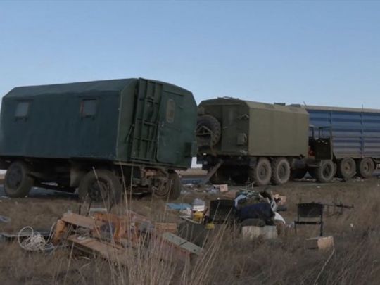 ДТП у Миколаївській області: зерновоз протаранив колону військової техніки, є постраждалий